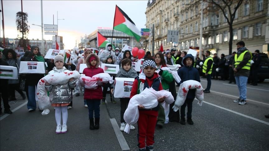 Autriche: manifestation massive appelant à mettre fin à l'occupation israélienne à Gaza
