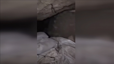 Irak'ın kuzeyinde teröristlere ait bir mağara ele geçirildi 