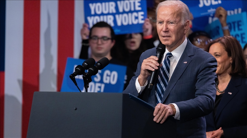 Anket: Biden'ın oyları, İsrail'in Gazze'ye saldırılarının başladığı 7 Ekim'den bu yana düşüyor