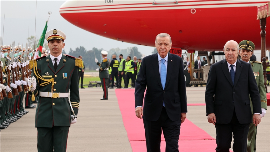 Turkish president meets Algerian counterpart amid Gaza conflict