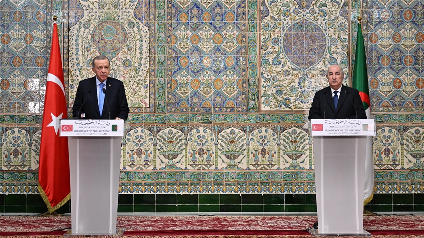 Algerian President Tebboune, Turkish President Erdogan discuss need for accountability over Gaza 'genocide'