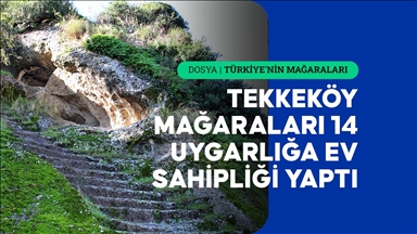 Eski Taş Çağı'ndan kalma Tekkeköy Mağaralarını yılda 300 bin kişi ziyaret ediyor