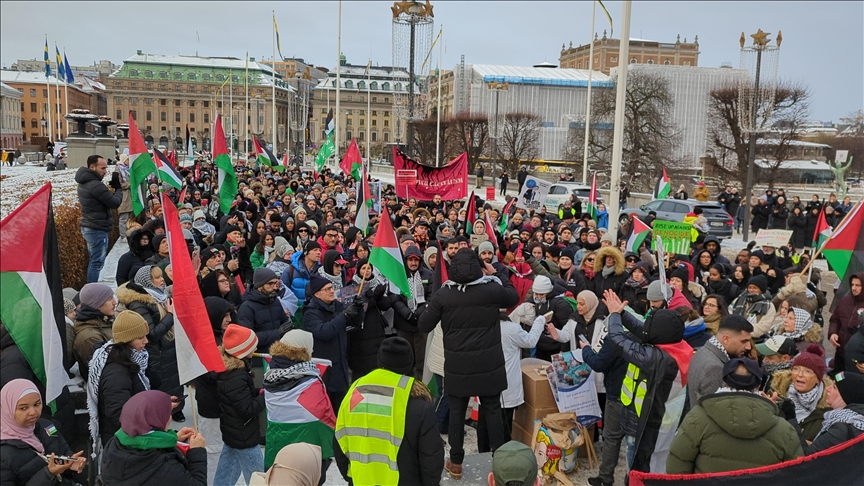 Protesters rally in Sweden, France, Netherlands in support of Palestine