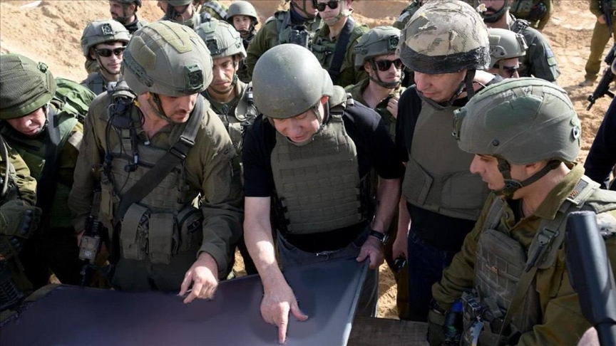 Israeli Prime Minister Netanyahu conducts inspection tour in Gaza Strip