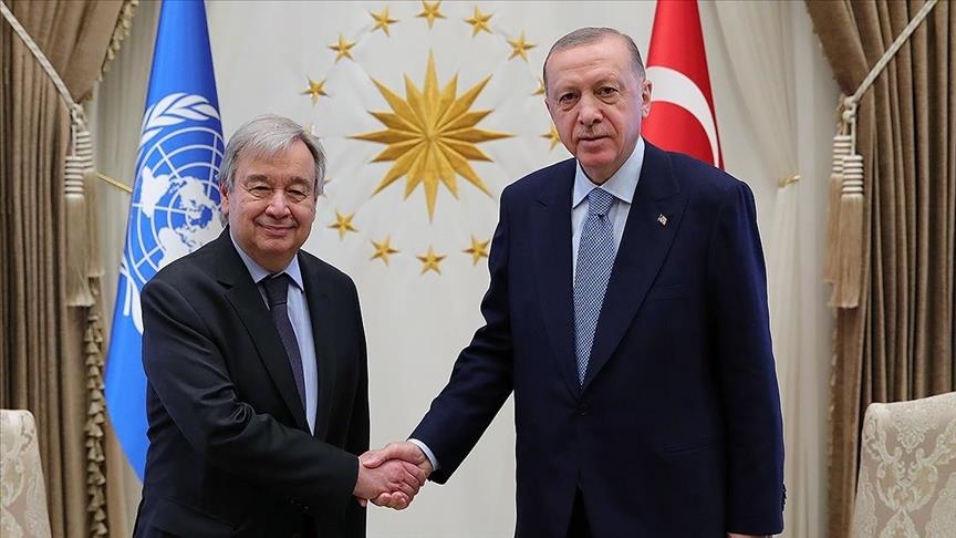 أردوغان يجري اتصالا هاتفيا مع غوتيريش 