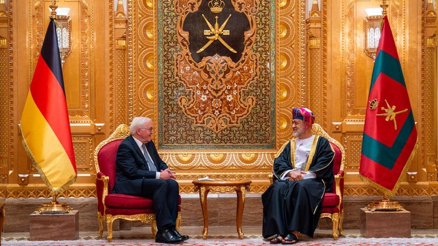 سلطان عمان والرئيس الألماني يبحثان التطورات الإقليمية والدولية