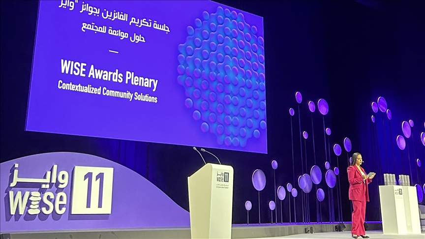 Winners of WISE 2023 Awards receive prizes at ceremony in Doha
