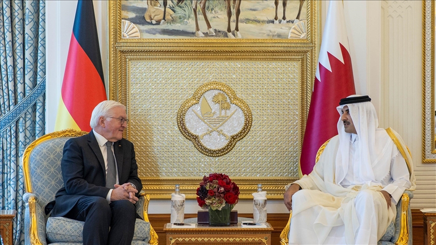 Qatar's emir, German president discuss developments in Gaza Strip