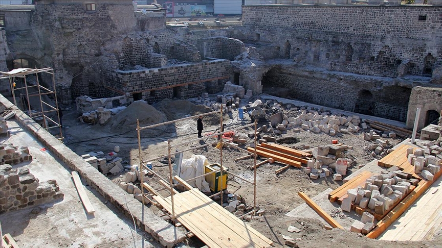 Kervanların mekanı 504 yıllık hanın restorasyonunda sona gelindi