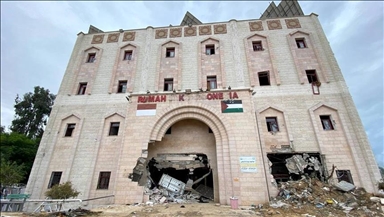 «Анадолу» запечатлело разрушения в Индонезийской больнице в Газе после израильских ударов 