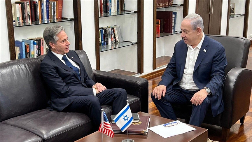 Blinken, İsrail Başbakanı Netanyahu ve Filistin Devlet Başkanı Abbas ile görüştü