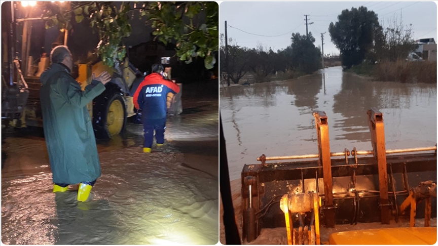 Yalova'da yağış nedeniyle mahsur kalan 22 kişi kurtarıldı