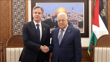 US' top diplomat Blinken meets Palestinian president in Ramallah
