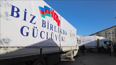 Азербайджан отправил 18 тонн гумпомощи пострадавшим от землетрясения в Турции