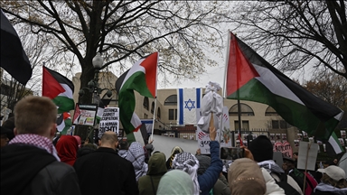 SHBA, protestë në mbështetje të Palestinës përpara ambasadës izraelite në Washington