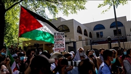 Мусульмане в США провели демонстрацию в поддержку Палестины
