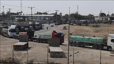 Croissant-Rouge palestinien : ''100 camions chargés d'aide sont entrés à Gaza''