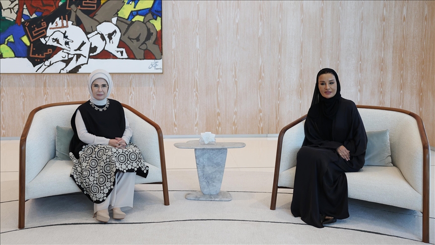 Turkish first lady advances action plans after 'One Heart for Palestine' summit