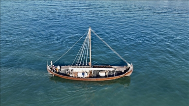 Viking sailboat Saga Farmann 'Winters' in Istanbul, set to revisit historic routes