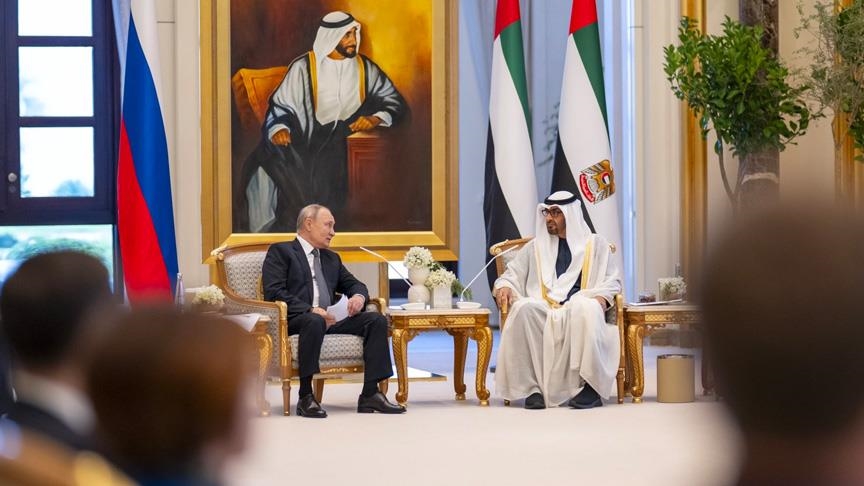رئيسا الإمارات وروسيا يبحثان أزمتي أوكرانيا وفلسطين
