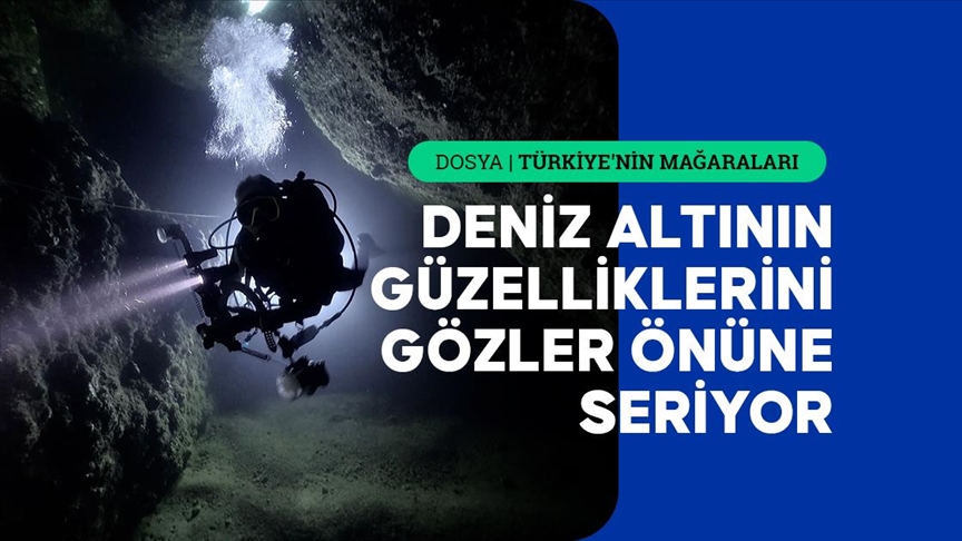 Hatay'ın peribacalarını andıran su altı mağarası, çok sayıda dalış tutkununu ağırlıyor