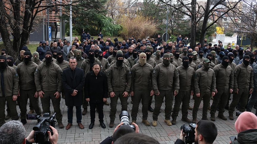 Specijalna interventna jedinice Kosovske policije ponovo protestovala ispred Vlade