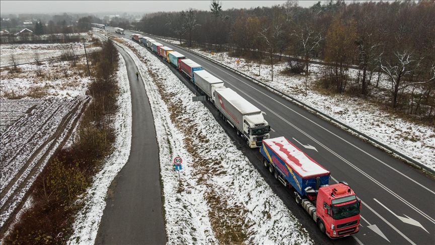 Ukraine says blockade at a border crossing with Poland over