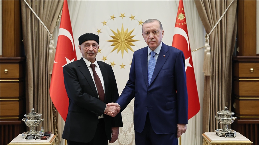 Президент Эрдоган принял председателя Палаты представителей Ливии Акилу Салиха