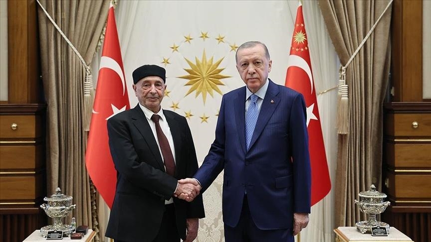 Turkish president meets speaker of Libyan House of Representatives