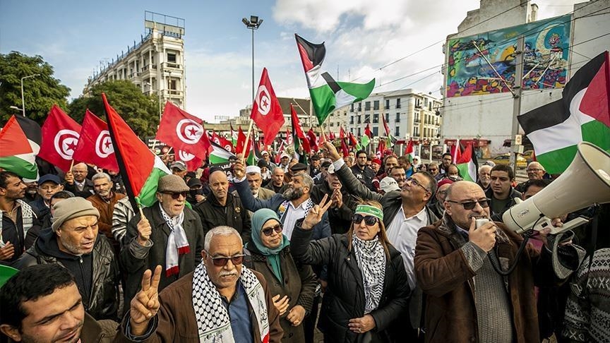 Les Tunisiens manifestent en soutien à Gaza et à la résistance palestinienne