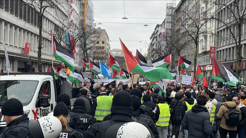 ألمانيا.. مظاهرة داعمة لفلسطين في دوسلدورف