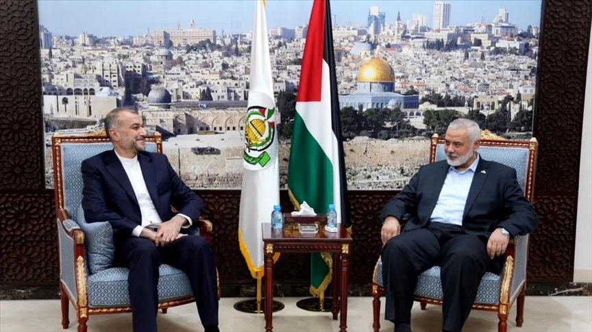 وزير الخارجية الإيراني يلتقي هنية في الدوحة