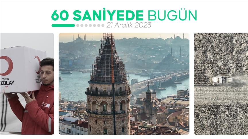 60 saniyede bugün (21 Aralık 2023)