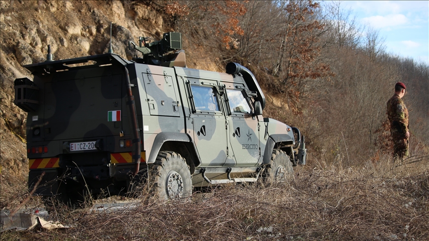 NATO peace mission continue patrols to ensure security on Kosovo-Serbian border