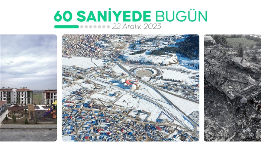 60 saniyede bugün (22 Aralık 2023)