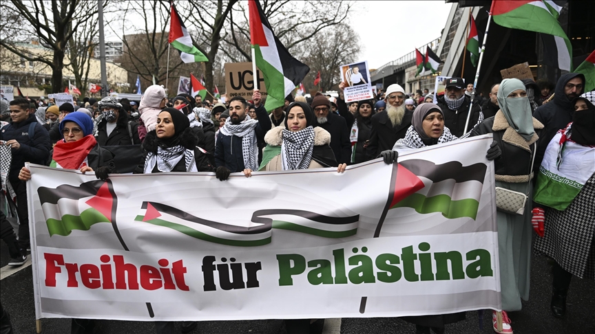 ألمانيا.. مظاهرة داعمة لفلسطين في برلين