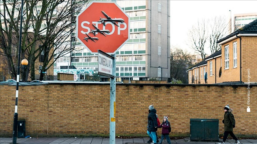 Police arrests suspect for removal of Banksy's anti-war street art in south London