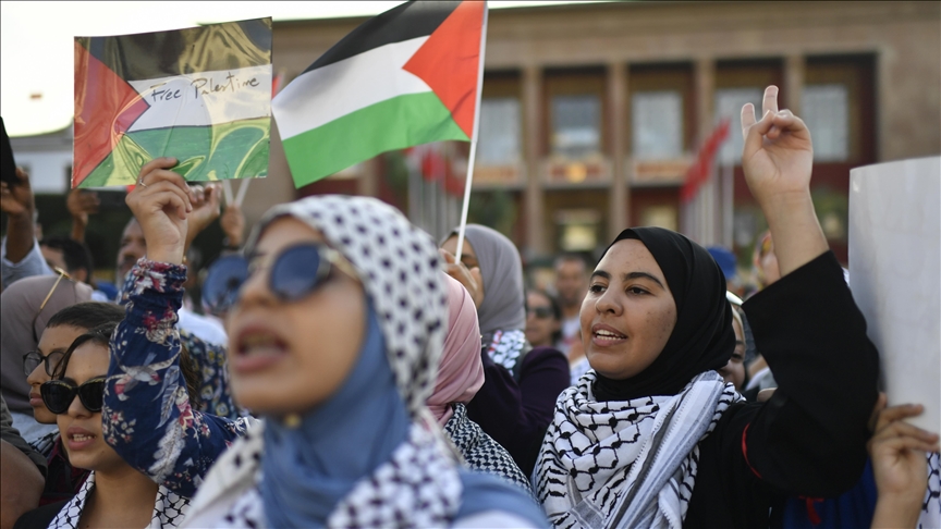 Moroccan NGO says it held 100 Gaza solidarity demonstrations