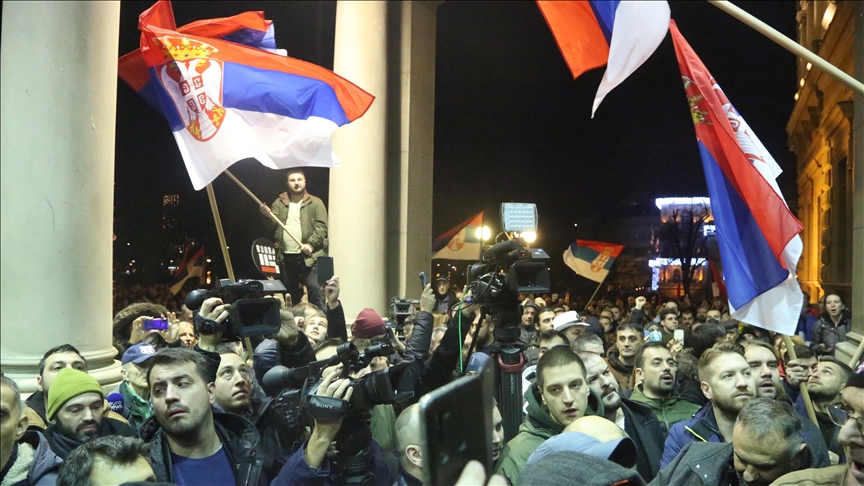 Kremlin says Russia sees attempts by 3rd parties to provoke unrest in Serbia