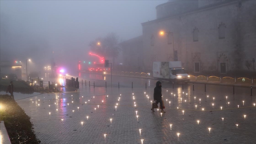 Edirne'de yoğun sis etkili oluyor