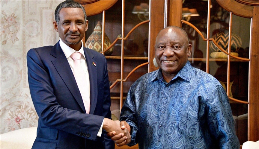 Afrique du Sud : Mohamed Hamdan Dogolo reçu par Cyril Ramaphosa à Pretoria