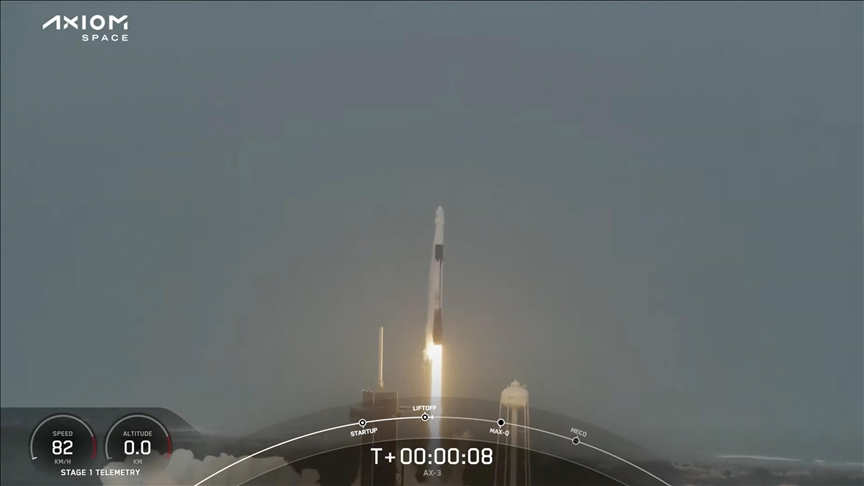 Ax-3 space mission begins journey to International Space Station