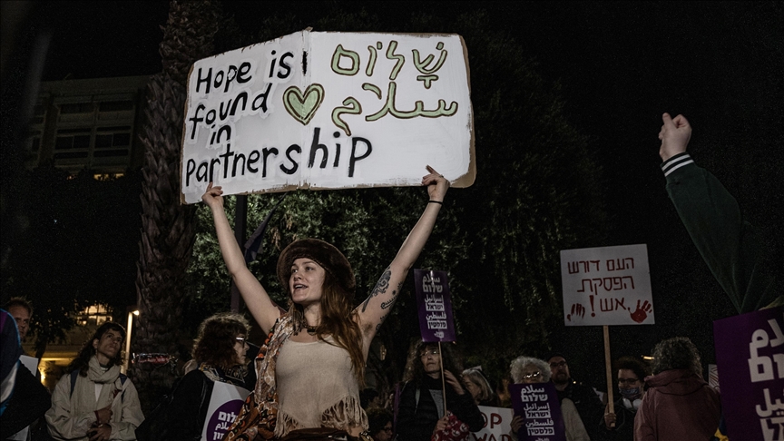 Families of Israeli hostages in Gaza stage protest in Tel Aviv to pressure government