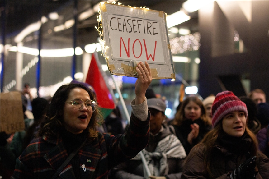 Protesters stage sit-ins at Dutch train stations in solidarity with Palestine