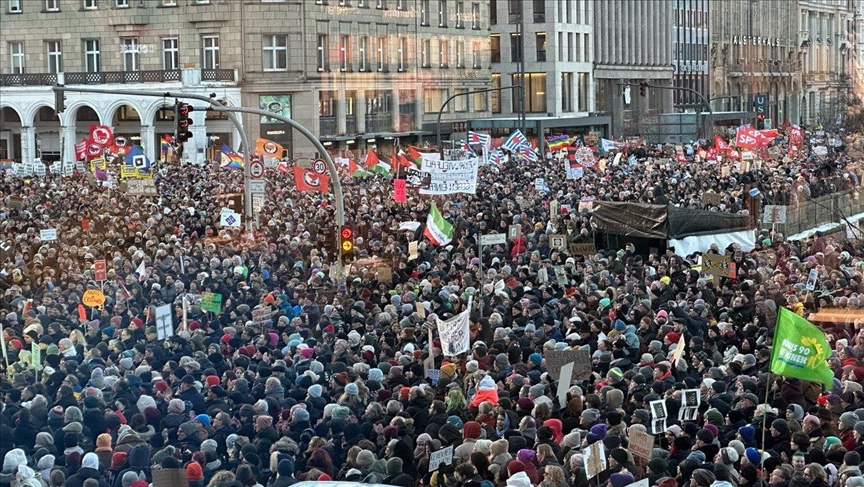 Gjermani: Mbi 50.000 njerëz në Hamburg protestojnë kundër ekstremizmit të djathtë dhe racizmit