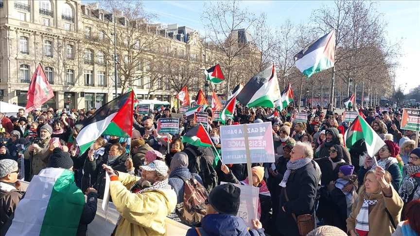 France : Une grande marche pour la Palestine s'élance de Paris pour Bruxelles