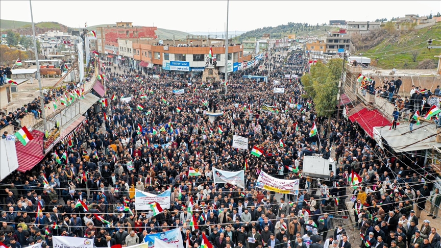 Rally in northern Iraq condemns Iran’s attack on Erbil