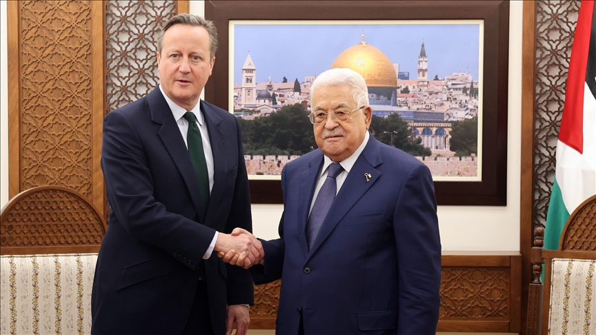 Gaza needs political solution, not military one, Abbas tells UK's Cameron