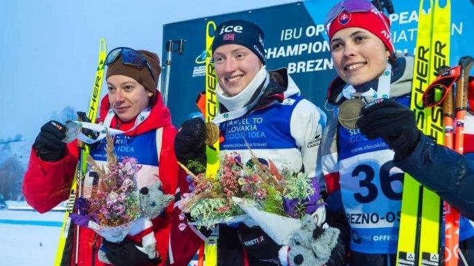 Молдавская биатлонистка заняла второе место на Чемпионате Европы