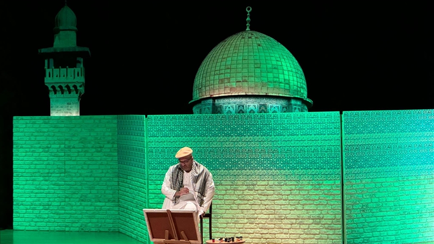 Müzikli tiyatro oyunu "Gaza" ilk kez seyirciyle buluştu